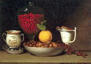 Peale, Raphaelle Still Life: Strawberries Nuts oil on canvas